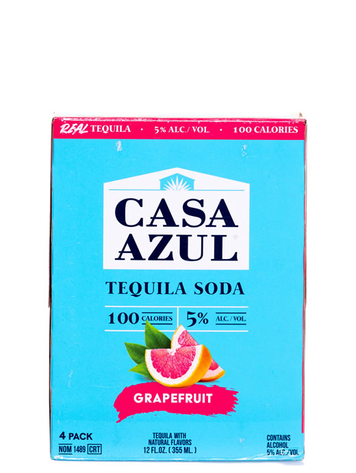 Casa Azul Grapefruit Tequila Soda 4pk Cans