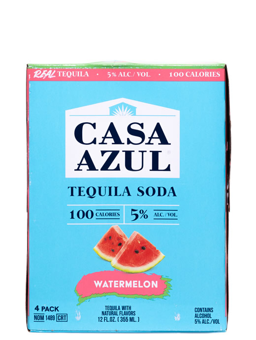 Casa Azul Watermelon Tequila Soda 4pk Cans