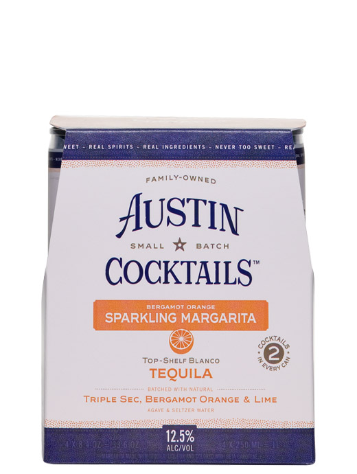 Austin Cocktails Orange & Lime Sparkling Margarita 4pk Cans