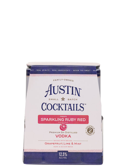 Austin Cocktails Ruby Red Sparking Lime & Mint 4pk Cans