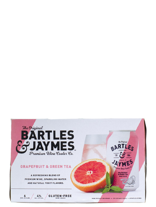 Bartles & Jaymes Grapefruit & Green Tea 6pk Cans