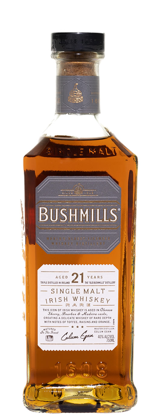Bushmills 21yr Single Malt Rare Irish Whiskey