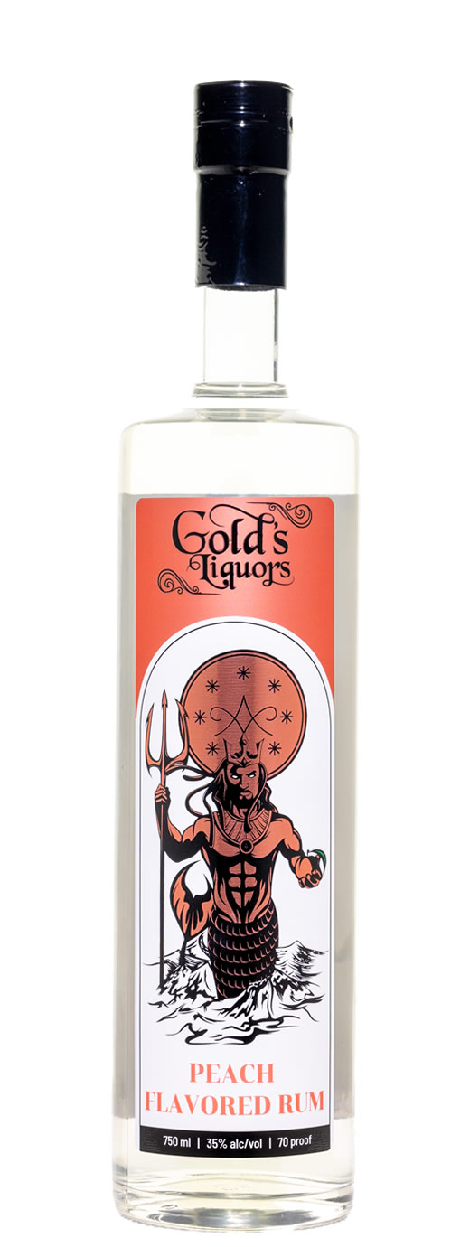 Gold's Liquors Peach Rum