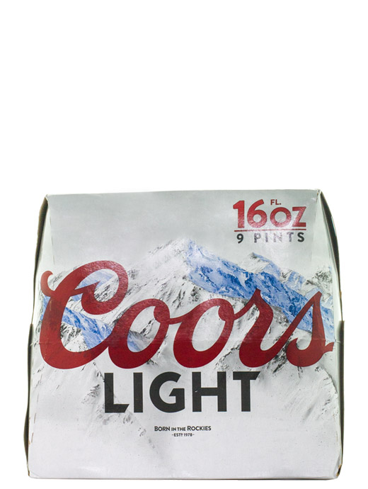 Coors Light 16oz Aluminum 9pk