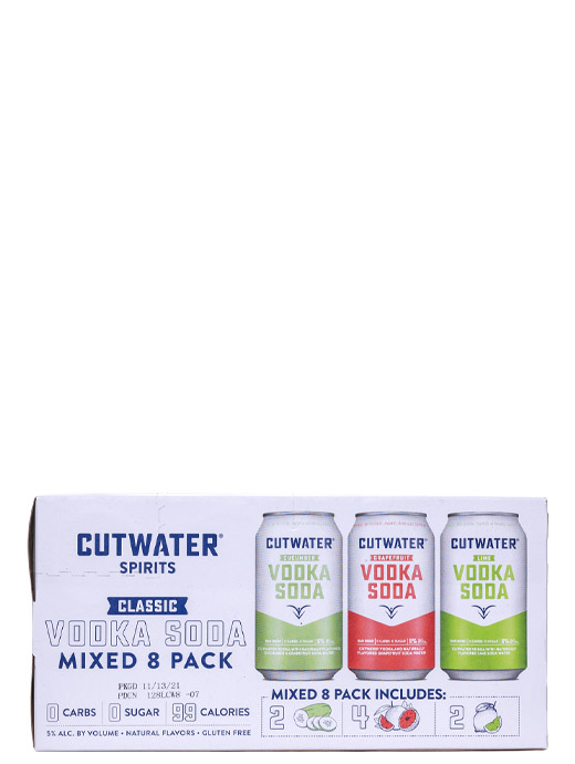 Cutwater Vodka Soda Variety 8pk Cans