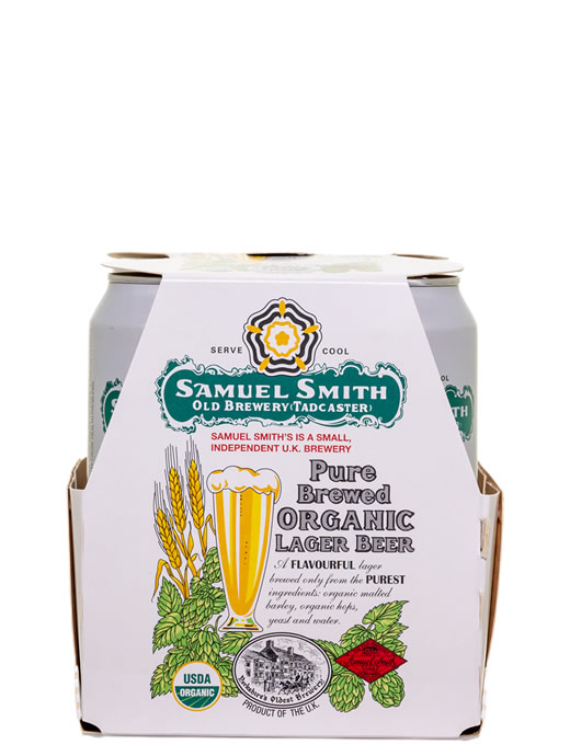 Samuel Smith's Pure Brewed Organic Lager 14.9oz 4pk Cans
