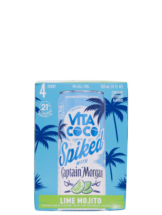 Vita Coco Spiked with Captain Morgan Lime Mojito 4pk Cans