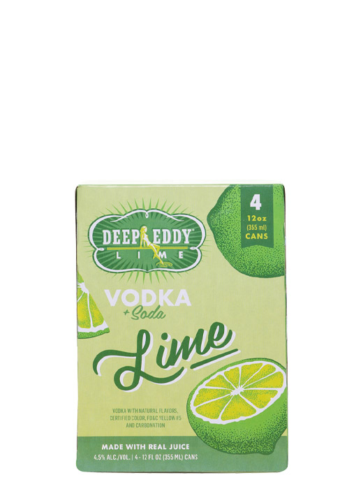 Deep Eddy Vodka + Soda Lime 4pk Cans