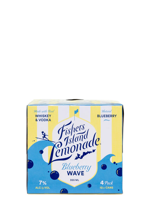 Fishers Island Lemonade Blueberry Wave 4pk Cans