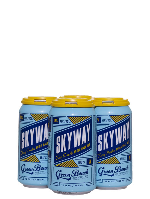 Green Bench Skyway Hazy Double IPA 4pk Cans