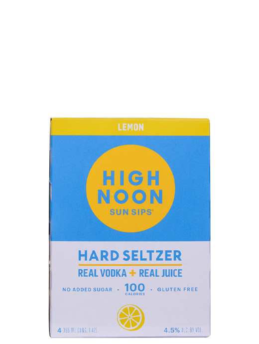 High Noon Sun Sips Lemon 4pk Cans