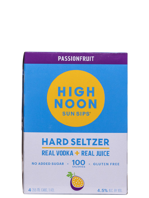 High Noon Sun Sips Passionfruit Vodka & Soda 4pk Cans