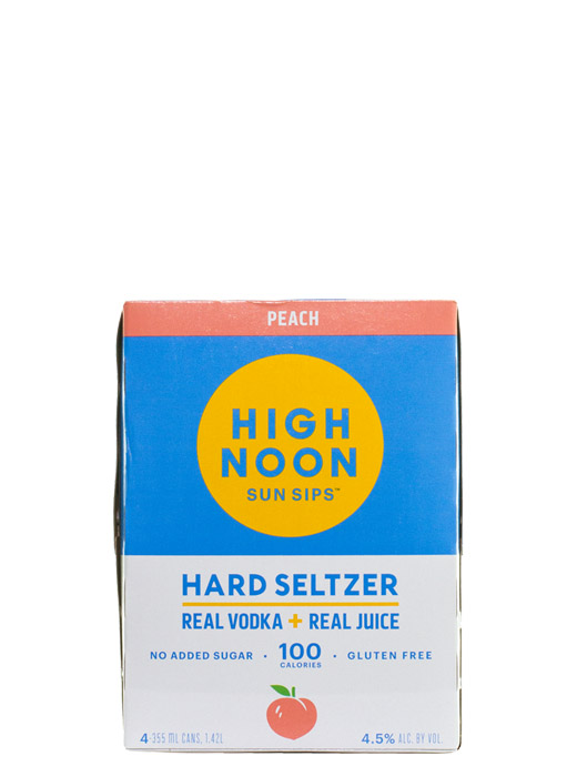 High Noon Sun Sips Peach 4pk Cans