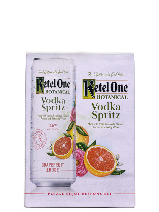 Ketel One Vodka Spritz Grapefruit & Rose 4pk Cans
