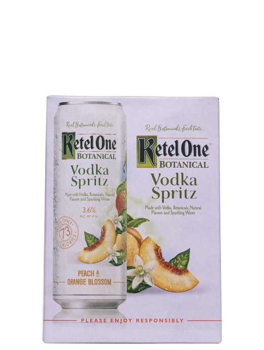 Ketel One Vodka Spritz Peach & Orange Blossom 4pk Cans