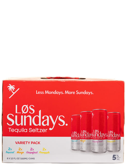 Los Sundays Tequila Seltzer Variety 8pk Cans