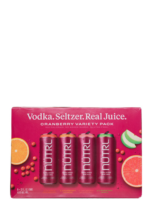 Nutrl Hard Seltzer Cranberry Variety 8pk Cans
