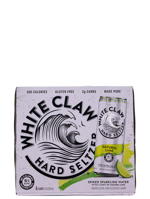 White Claw Hard Seltzer Natural Lime 6pk