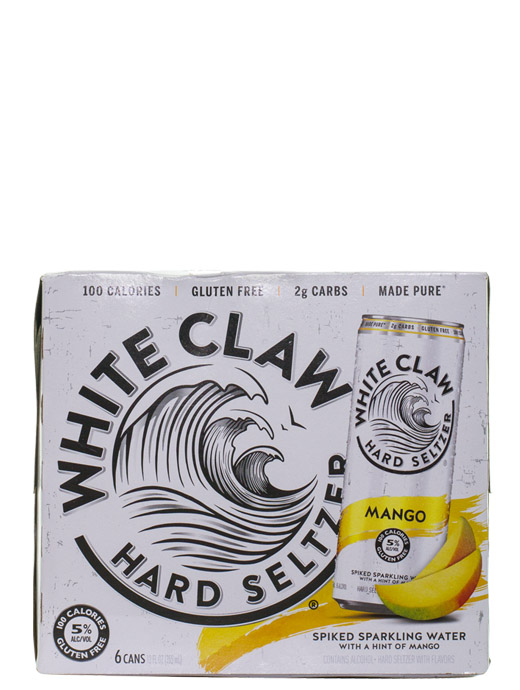 White Claw Hard Seltzer Mango 6pk