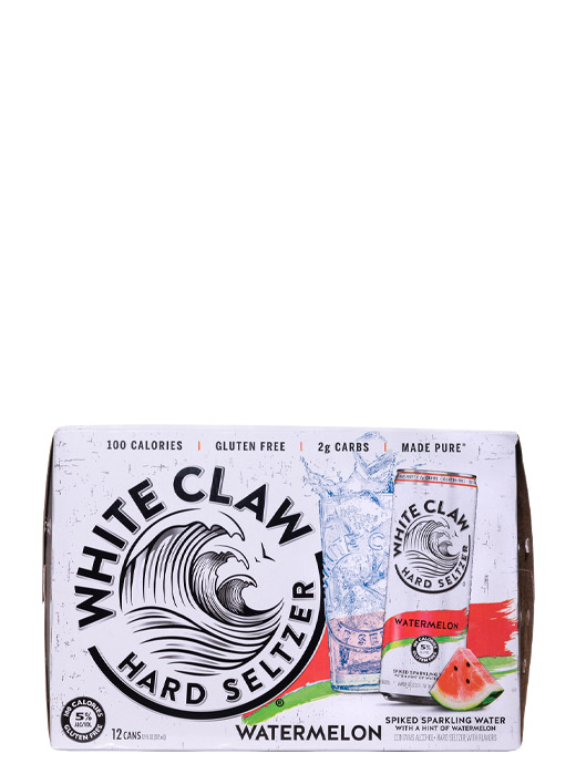 White Claw Hard Seltzer Watermelon 12pk Cans