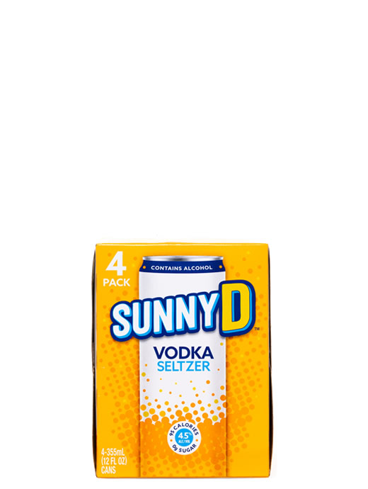 SunnyD Vodka Seltzer 4pk Cans