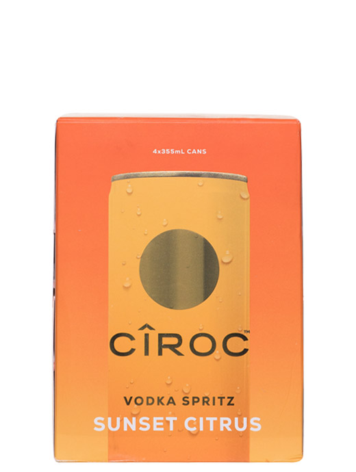 Ciroc Vodka Spritz Sunset Citrus Cocktail 4pk Cans