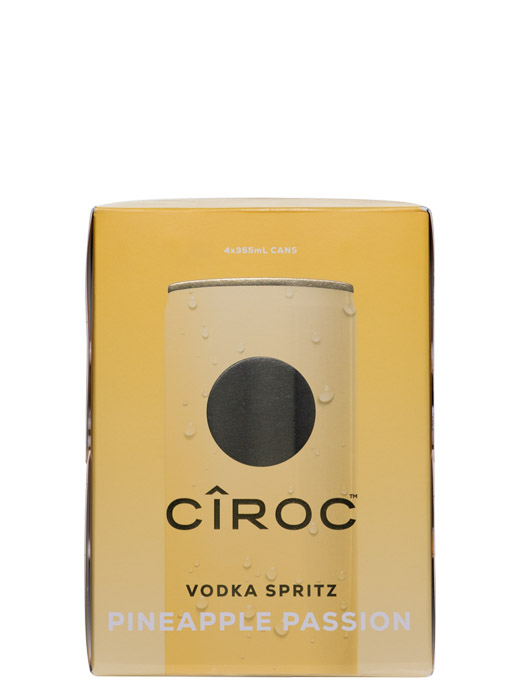 Ciroc Vodka Spritz Pineapple Passion Cocktail 4pk Cans