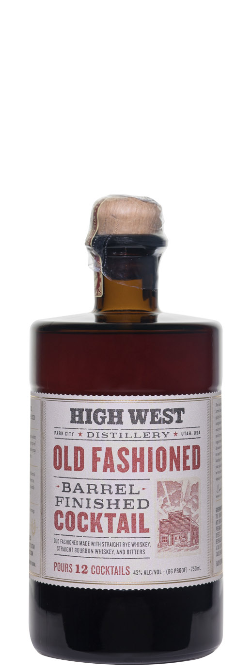 High West Old Fashioned Barrel Finished Cocktail