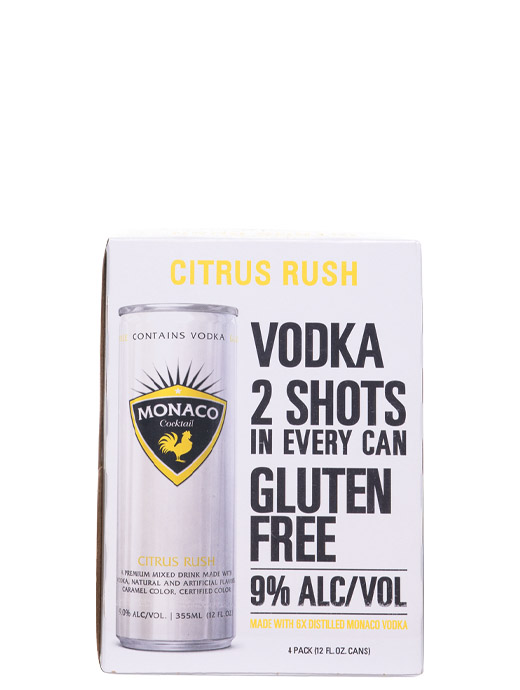 Monaco Cocktail Citrus Rush 4pk