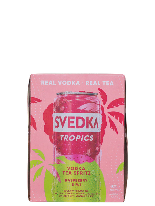 Svedka Tropics Raspberry Kiwi Vodka Tea Spritz 4pk Cans