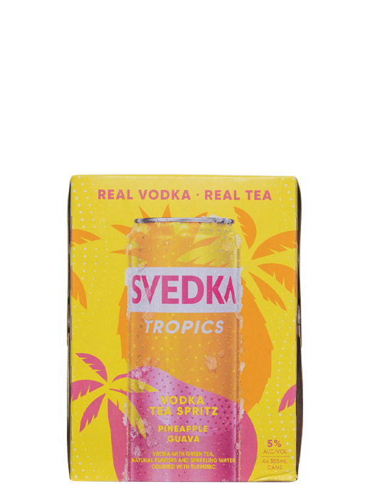 Svedka Tropics Pineapple Guava Vodka Tea Spritz 4pk Cans