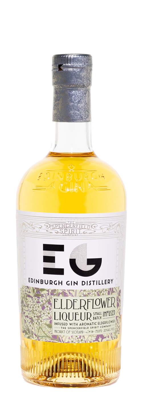 Edinburgh Gin Distillery Liqueur, Elderflower, Small Batch Infused - 750 ml
