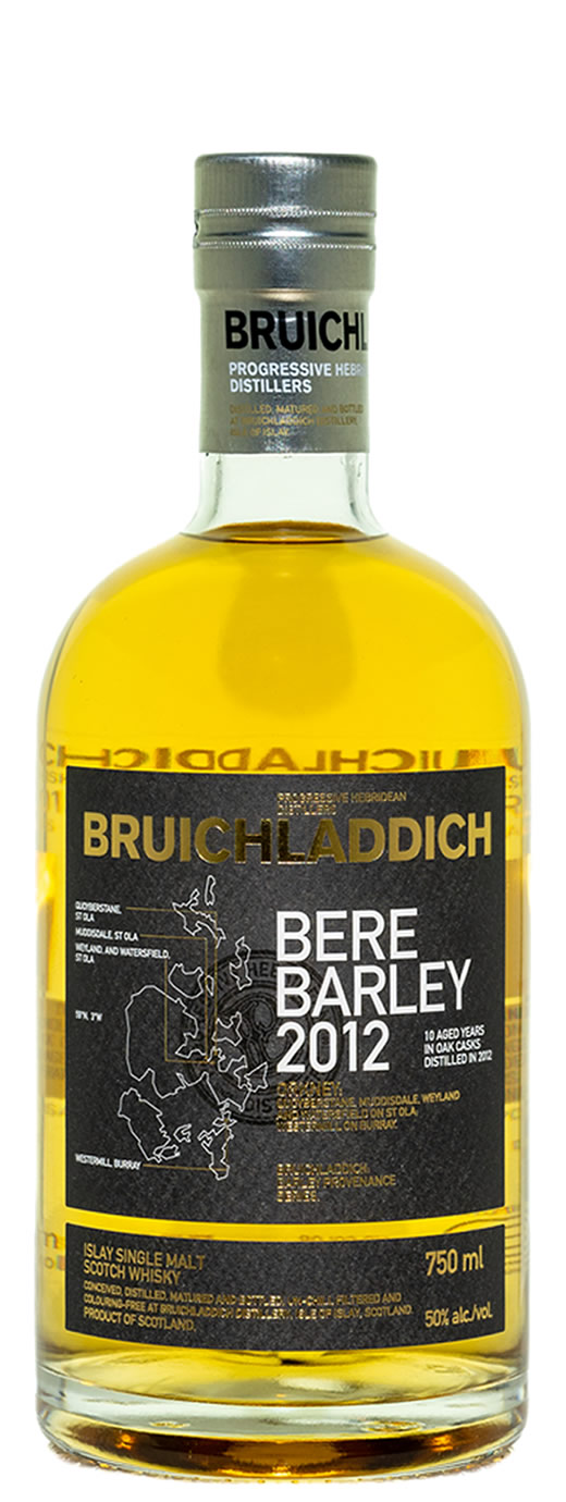 Bruichladdich Bere Barley 2012 Unpeated Scotch