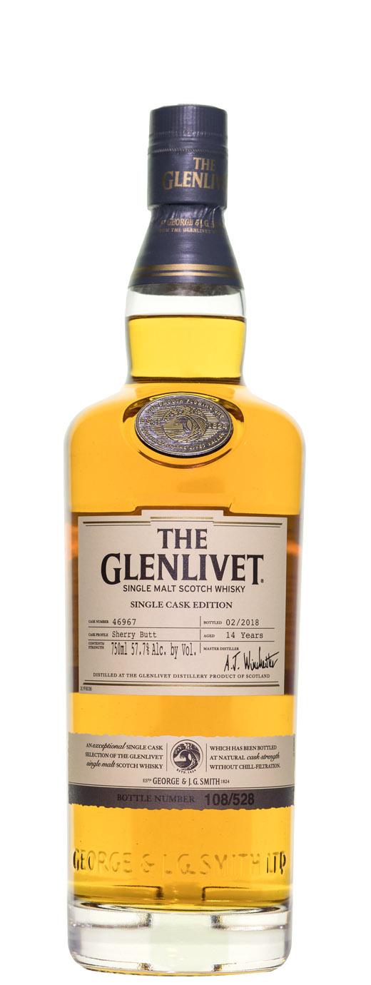 The Glenlivet 14yr Sherry Butt Cask #46967 Single Malt Scotch
