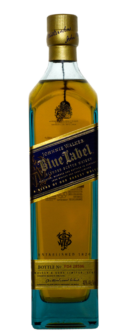 JOHNNIE WALKER BLUE LABEL SCOTCH 750ML - Cork 'N' Bottle