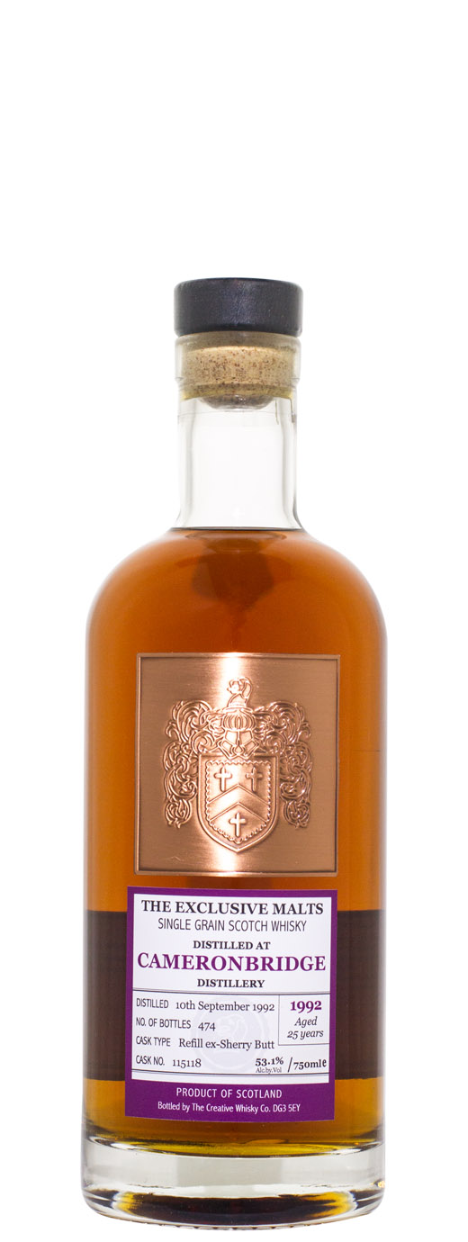Scotch International Whisky B 21 Fine Wine Spirits Florida The Exclusive Malts 1992 Cameronbridge 25yr Single Malt Scotch