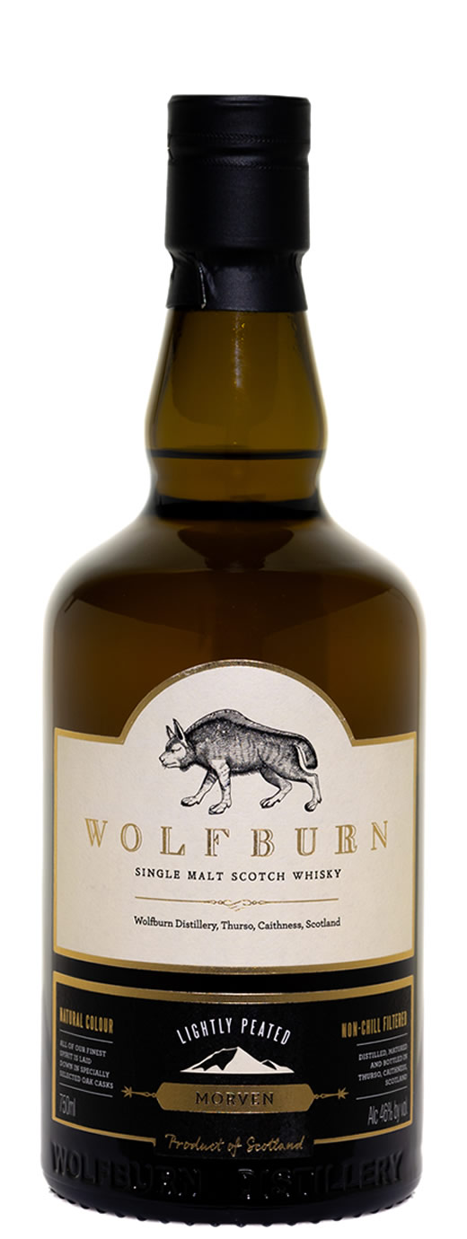 Wolfburn Morven Lightly Peated Single Malt Scotch Whisky