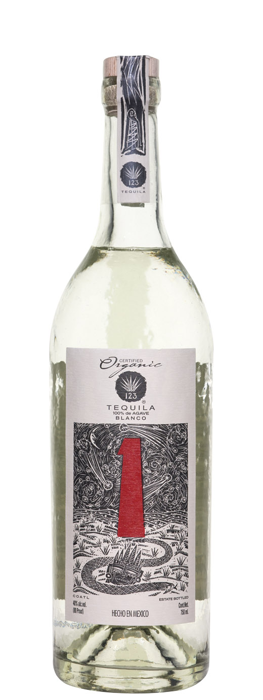 123 Organic Blanco (Uno) Tequila