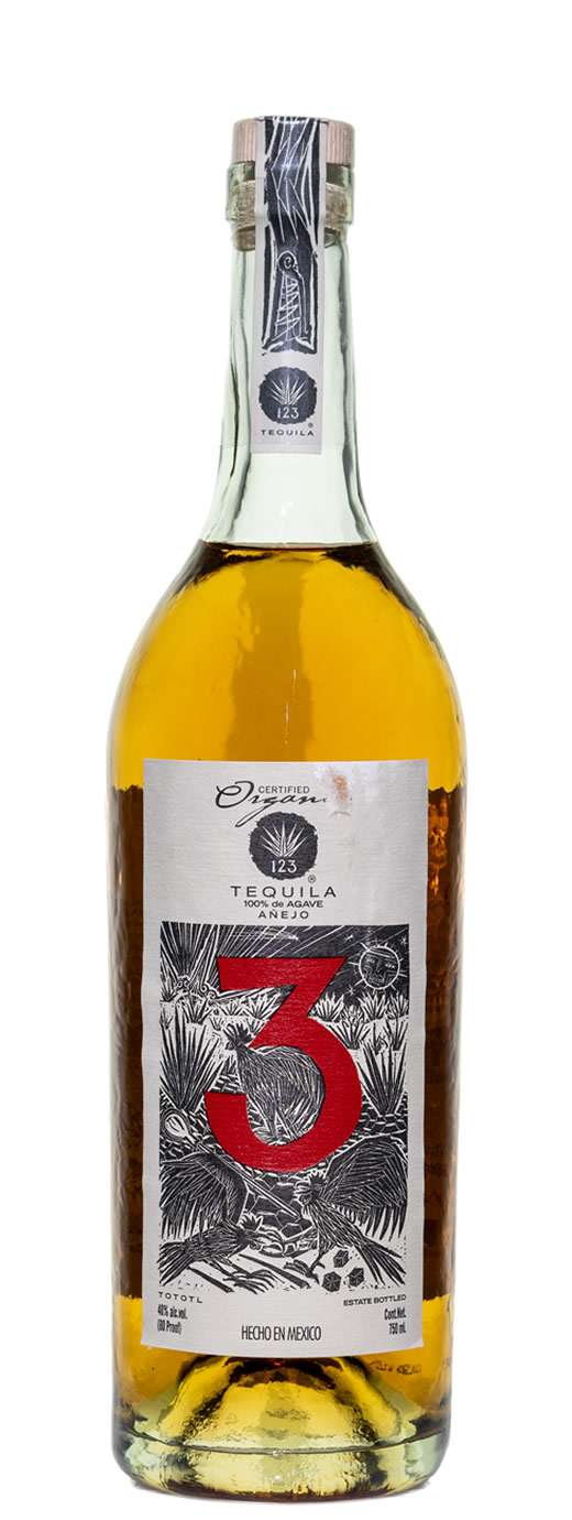 123 Organic Anejo (Tres) Tequila