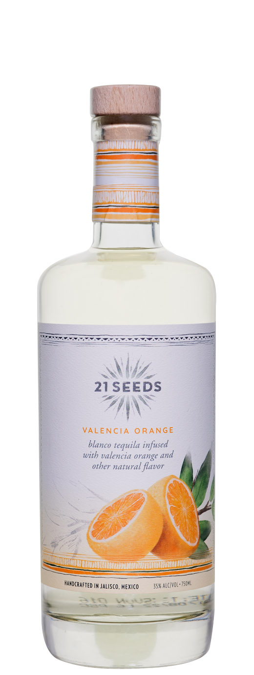 21 Seeds Valencia Orange Infused Blanco Tequila