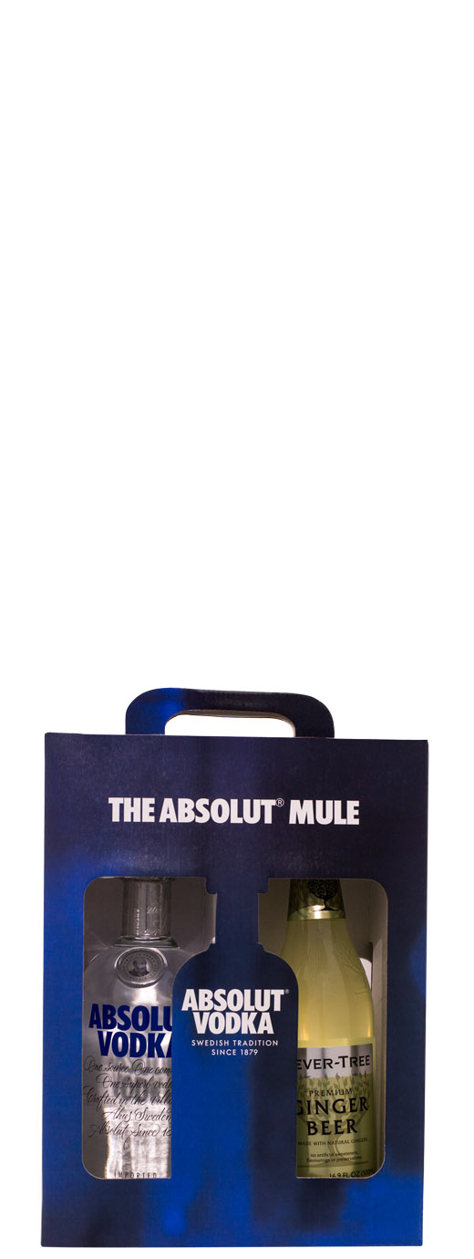 Absolut Vodka Gift Pack with Fever-Tree Ginger Beer