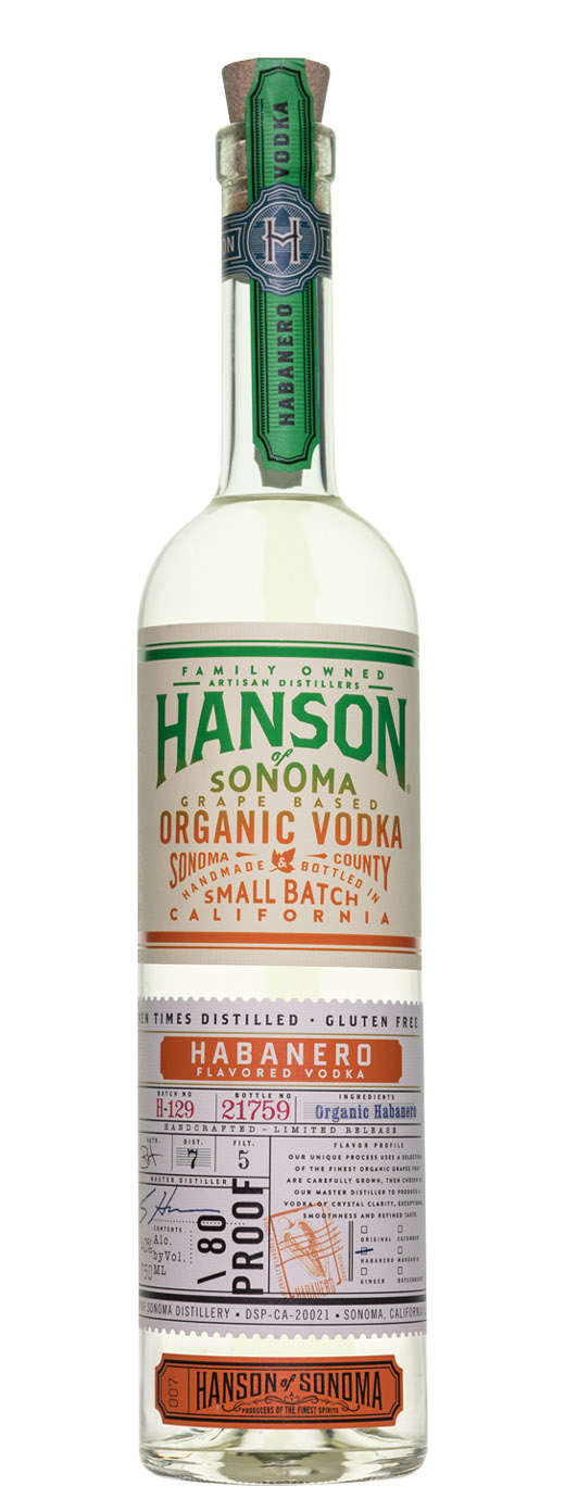 Hanson of Sonoma Organic Habanero Vodka