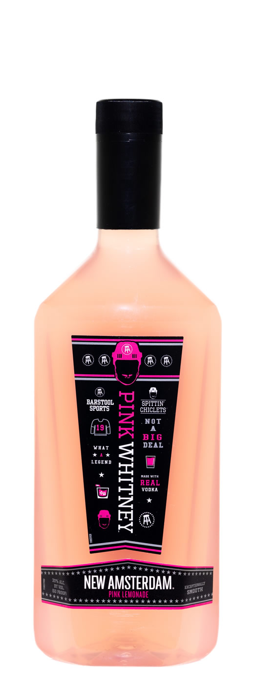 New Amsterdam Pink Whitney Vodka (Plastic Traveler)
