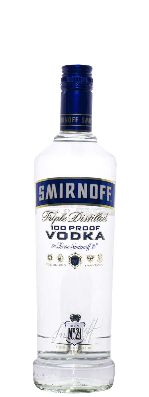 Smirnoff Blue Label 100 Export Strength Vodka
