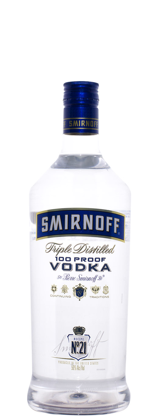 Smirnoff Blue Label 100 Export Strength Vodka