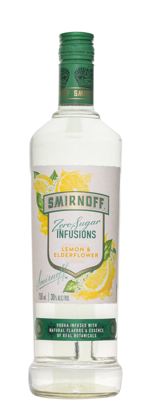 Smirnoff Zero Sugar Infusions Lemon & Elderflower