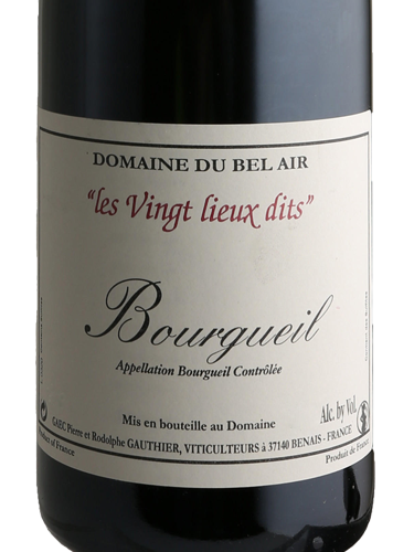 2023 Domaine du Bel Air Bourgueil Les Vingt Lieux Dits