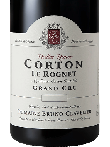 2023 Bruno Clavelier Corton Le Rognet Grand Cru