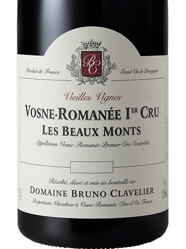 2023 Bruno Clavelier Vosne Romanee Beaux Monts