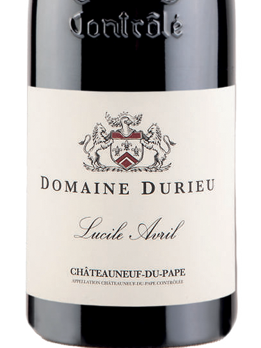 2022 Domaine Durieu Chateauneuf du Pape Cuvee Lucile Avril